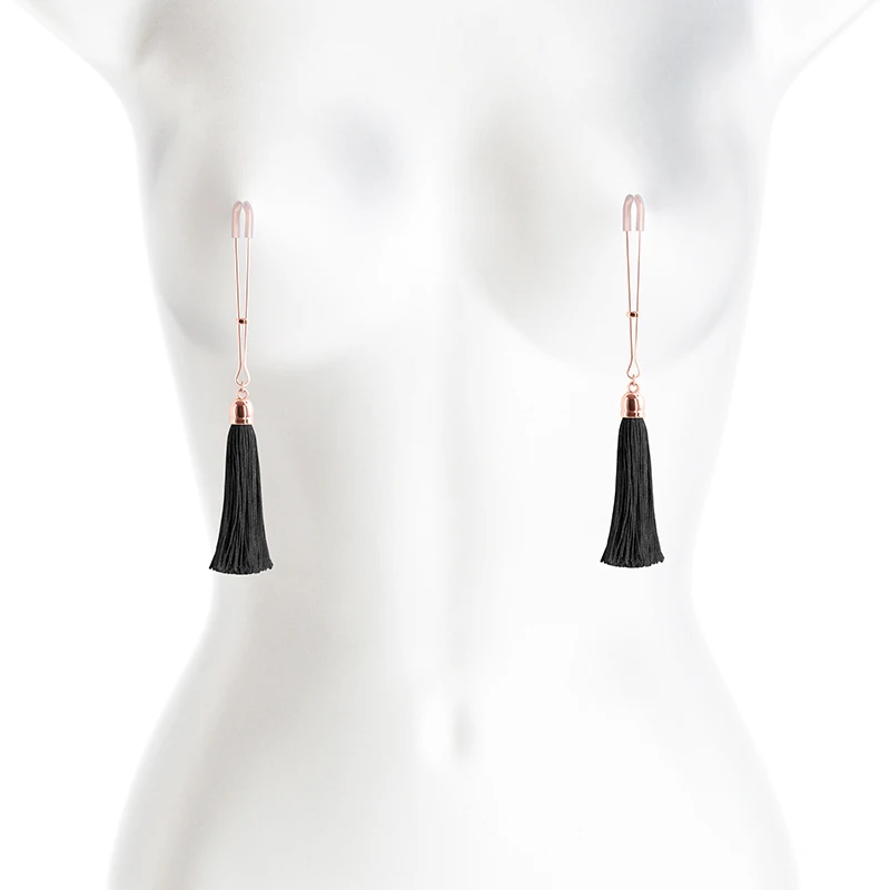 Metal Nipple Clips With Tassels Set Rosegold Female Breast Nipple Clamps Set Bondage Restraints Teasing Sex Toy Slave For Women Metal Nipple Clips With Tassels Set Rosegold Female Breast Nipple Clamps Set Bondage Restraints Teasing Sex Toy Slave For Women