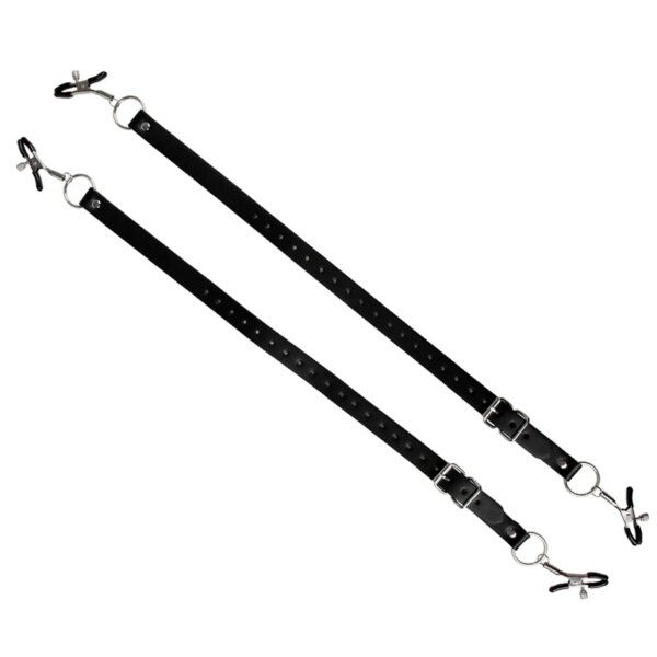 1 Pair Labia Spreader Belt BDSM Clitoris Clip Nipple Clamps Restraints Vagina Stimulator Adult Games Kit Vagina Peeping Toys