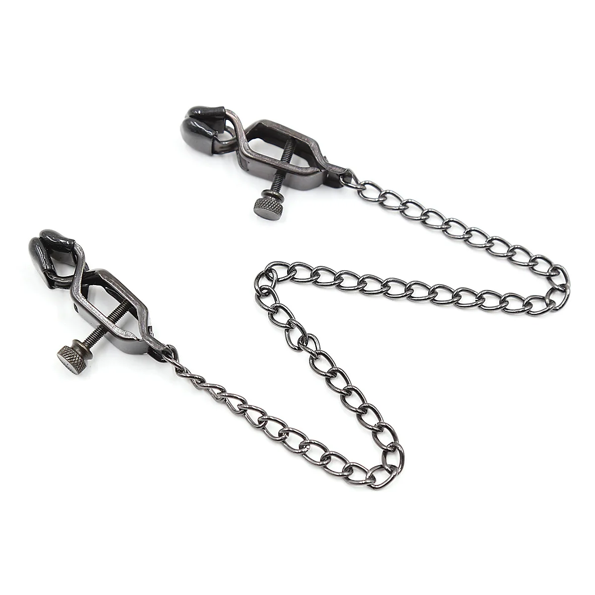 Metal Nipple Clamp with Metal Chain  Fetish to Breast Labia Clip Stimulation Massager Bdsm Bondage Sex Products for Women men