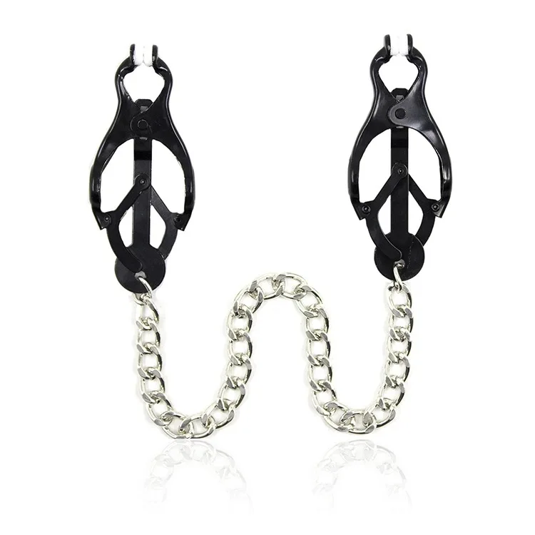 Metal Nipple Clamp with Metal Chain  Fetish to Breast Labia Clip Stimulation Massager Bdsm Bondage Sex Products for Women men