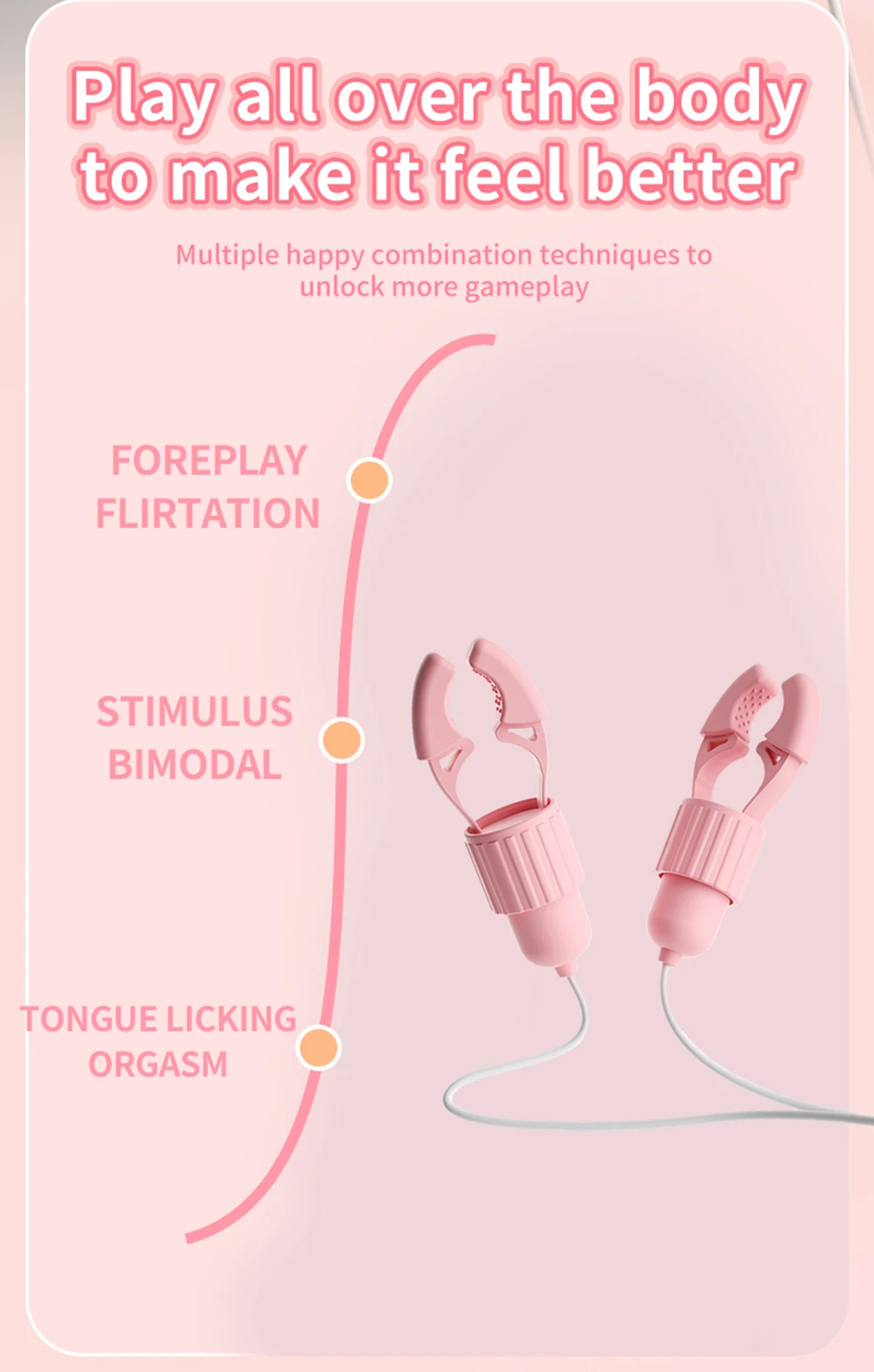 Nipple Vibrator Vibrating Clamps Clitoral Clip Breast Massage Clitoral Stimulation Masturbator Female Sex Toy for Women Adult18+ Nipple Vibrator Vibrating Clamps Clitoral Clip Breast Massage Clitoral Stimulation Masturbator Female Sex Toy for Women Adult18+