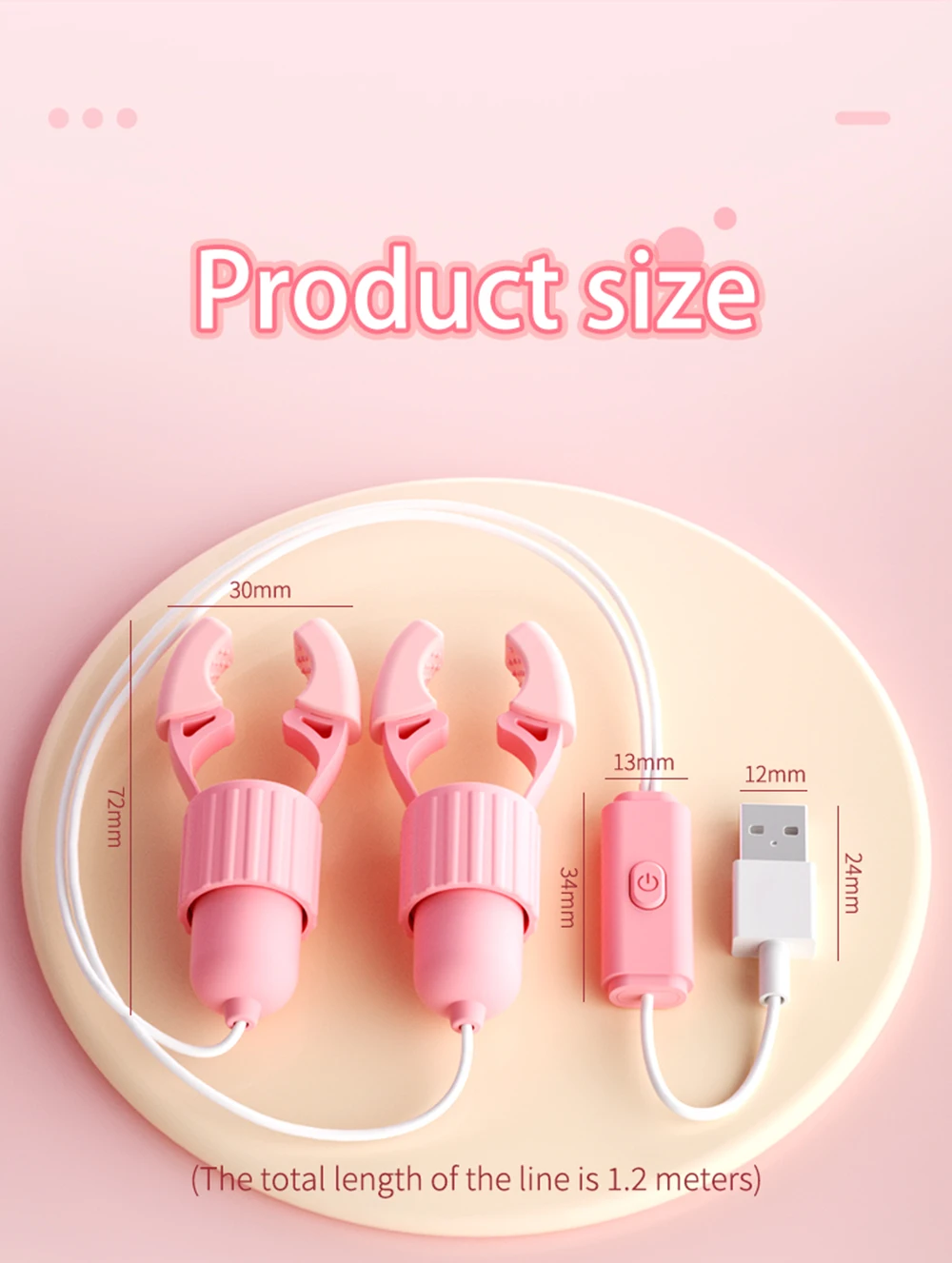 Nipple Vibrator Vibrating Clamps Clitoral Clip Breast Massage Clitoral Stimulation Masturbator Female Sex Toy for Women Adult18+ Nipple Vibrator Vibrating Clamps Clitoral Clip Breast Massage Clitoral Stimulation Masturbator Female Sex Toy for Women Adult18+