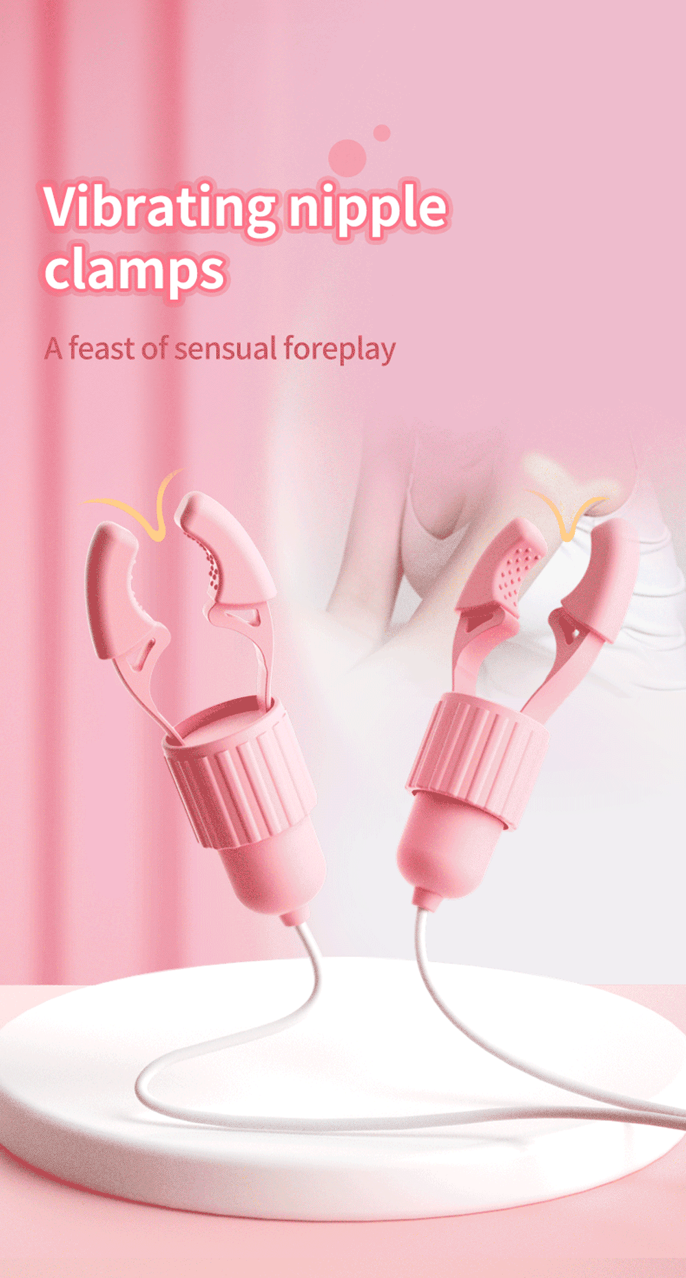 Nipple Vibrator Vibrating Clamps Clitoral Clip Breast Massage Clitoral Stimulation Masturbator Female Sex Toy for Women Adult18+ Nipple Vibrator Vibrating Clamps Clitoral Clip Breast Massage Clitoral Stimulation Masturbator Female Sex Toy for Women Adult18+