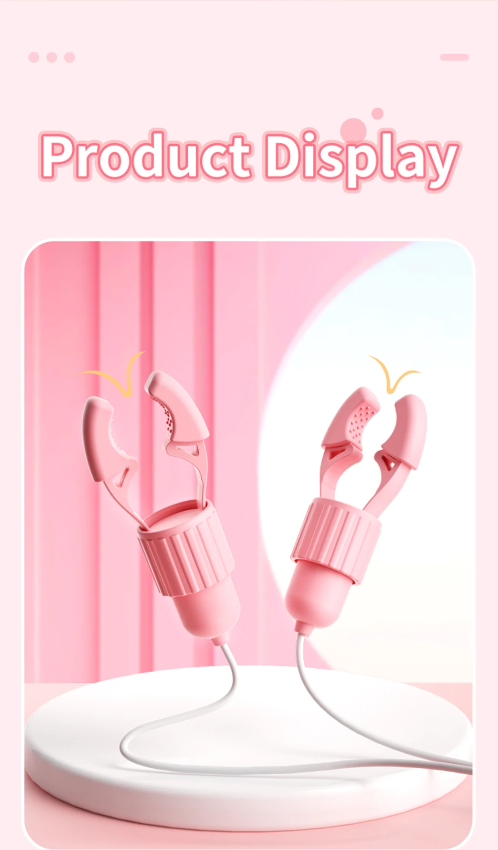 Nipple Vibrator Vibrating Clamps Clitoral Clip Breast Massage Clitoral Stimulation Masturbator Female Sex Toy for Women Adult18+ Nipple Vibrator Vibrating Clamps Clitoral Clip Breast Massage Clitoral Stimulation Masturbator Female Sex Toy for Women Adult18+
