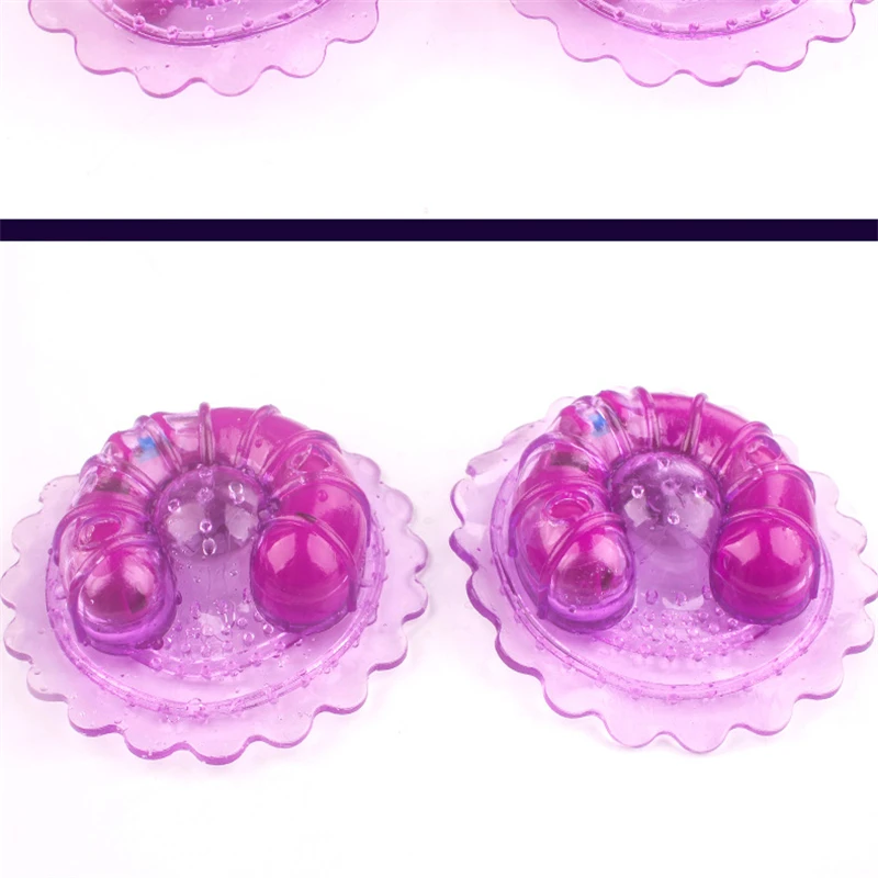 New 1 Pair Nipple Clip Vibrators Nipple Breast Massage G Spot Stimulation Nipples Sticker Vibrators Sex Toys For Women Vibrators