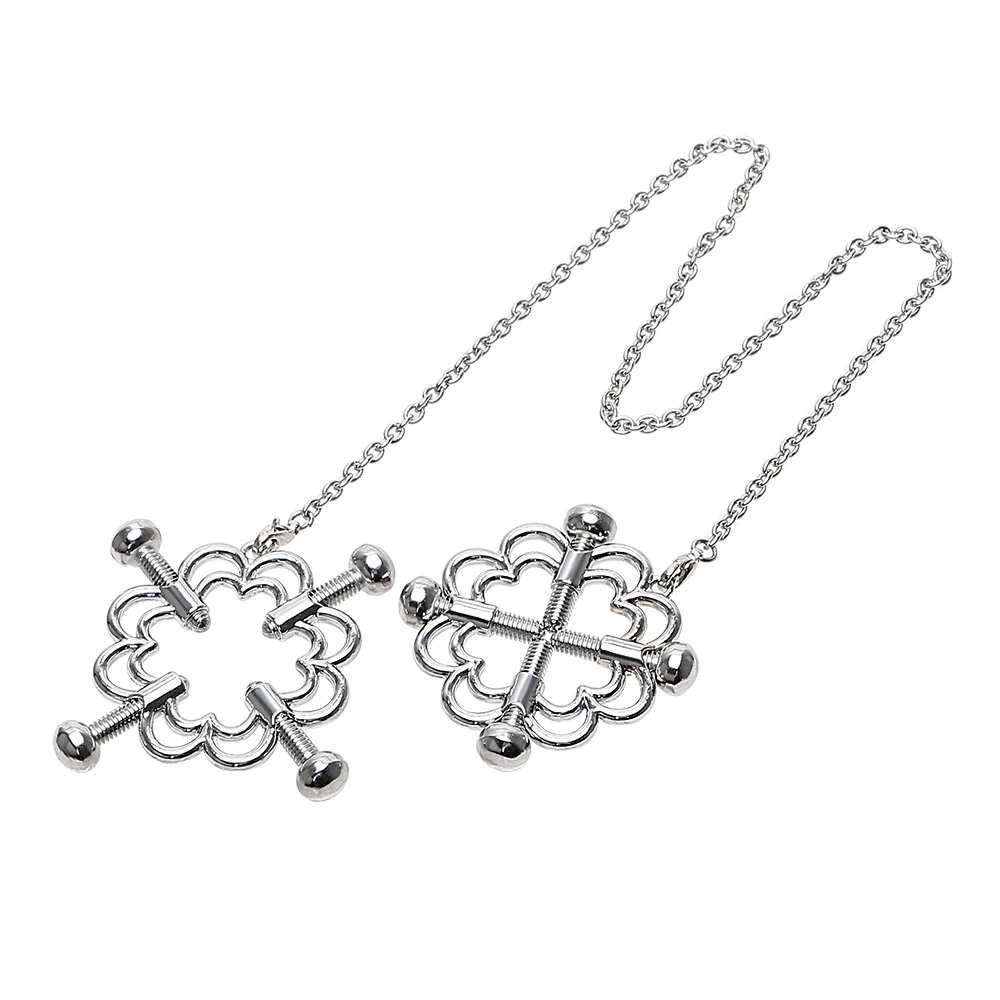 IKOKY A Pair Erotic Toys Adult Games Nipple Stimulator Stainless Steel Nipple Clamps Sex Toys for Couple Breast Clips