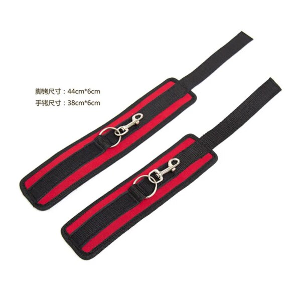Bdsm Fetish Slave Sex Swing Couples Bed Wrist And Ankle Cuff Bondage Women Adjustable SM Handcuffs Adult Games Erotic Sex Toys