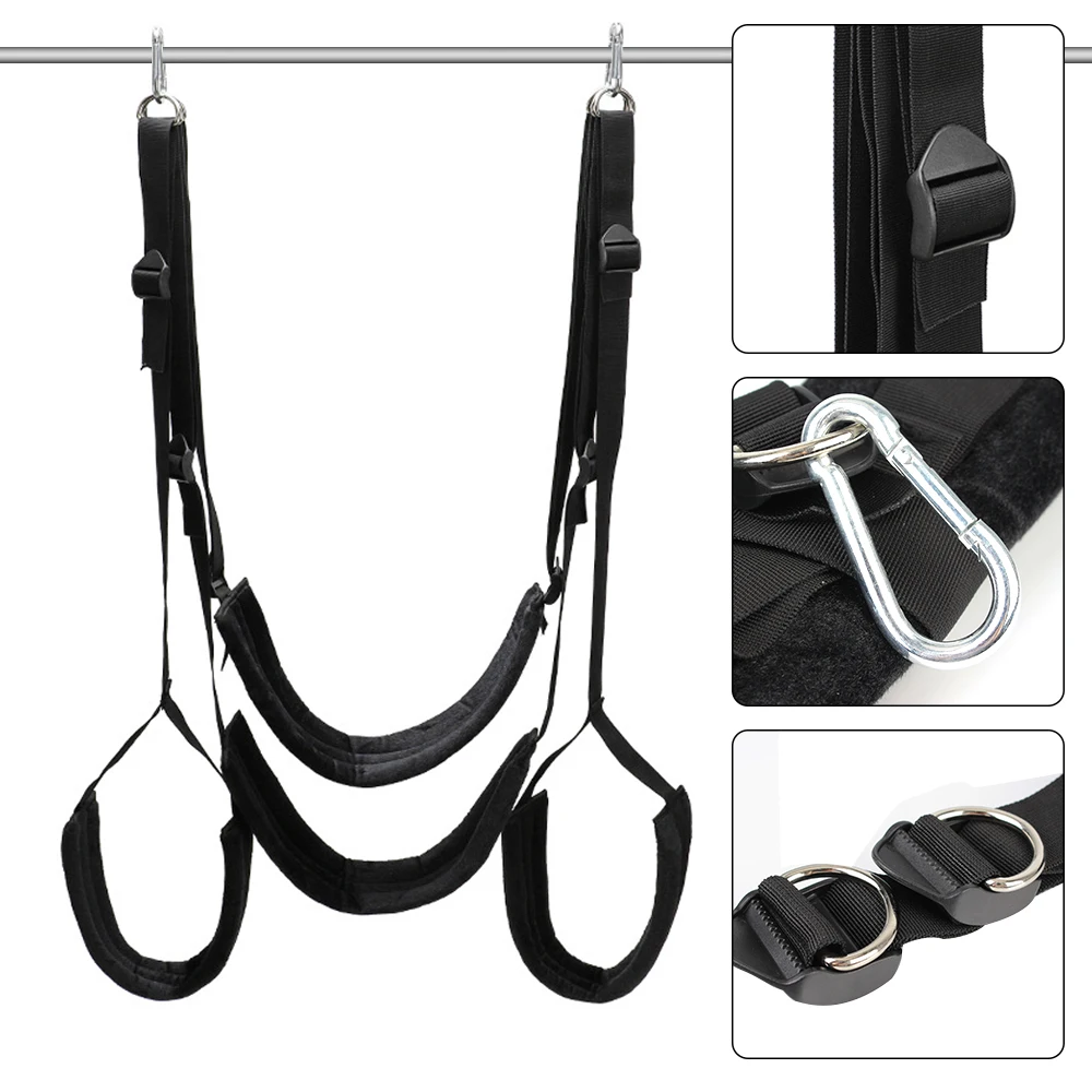 IKOKY Sex Swing SM Bondage Belt Ankle Wrist Suspension Sex furniture Fetish Restraints Sex Toys for Couples Adult Games
