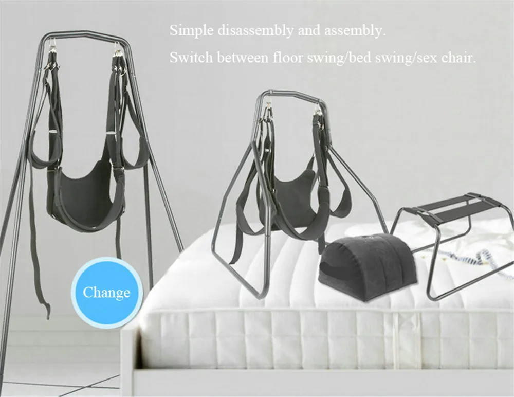 4IN1 Butterfly Chair Multi-Purpose Sex Swing Living Room Erotic Furniture Sling Hammock BDSM Bondage Gear Sex Toys for Couples