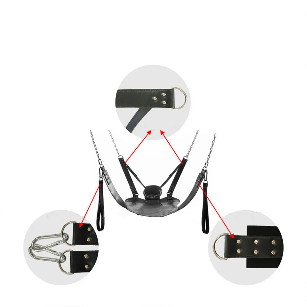 Sex Toys for Couples Two Erotic Product Sex Swing BDSM Bondage Sling Leather Bed Hammock Pillow Love Positions Adult Games Chair