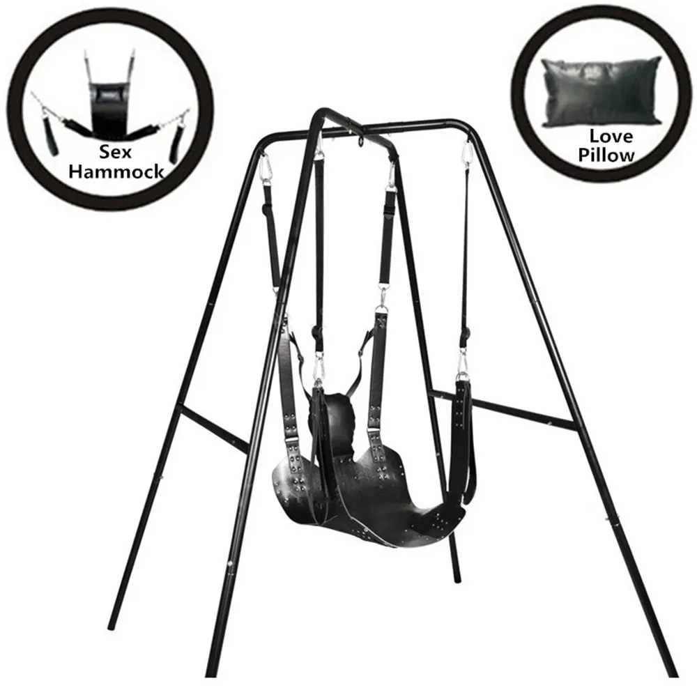 Sex Toys for Couples Two Erotic Product Sex Swing BDSM Bondage Sling Leather Bed Hammock Pillow Love Positions Adult Games Chair