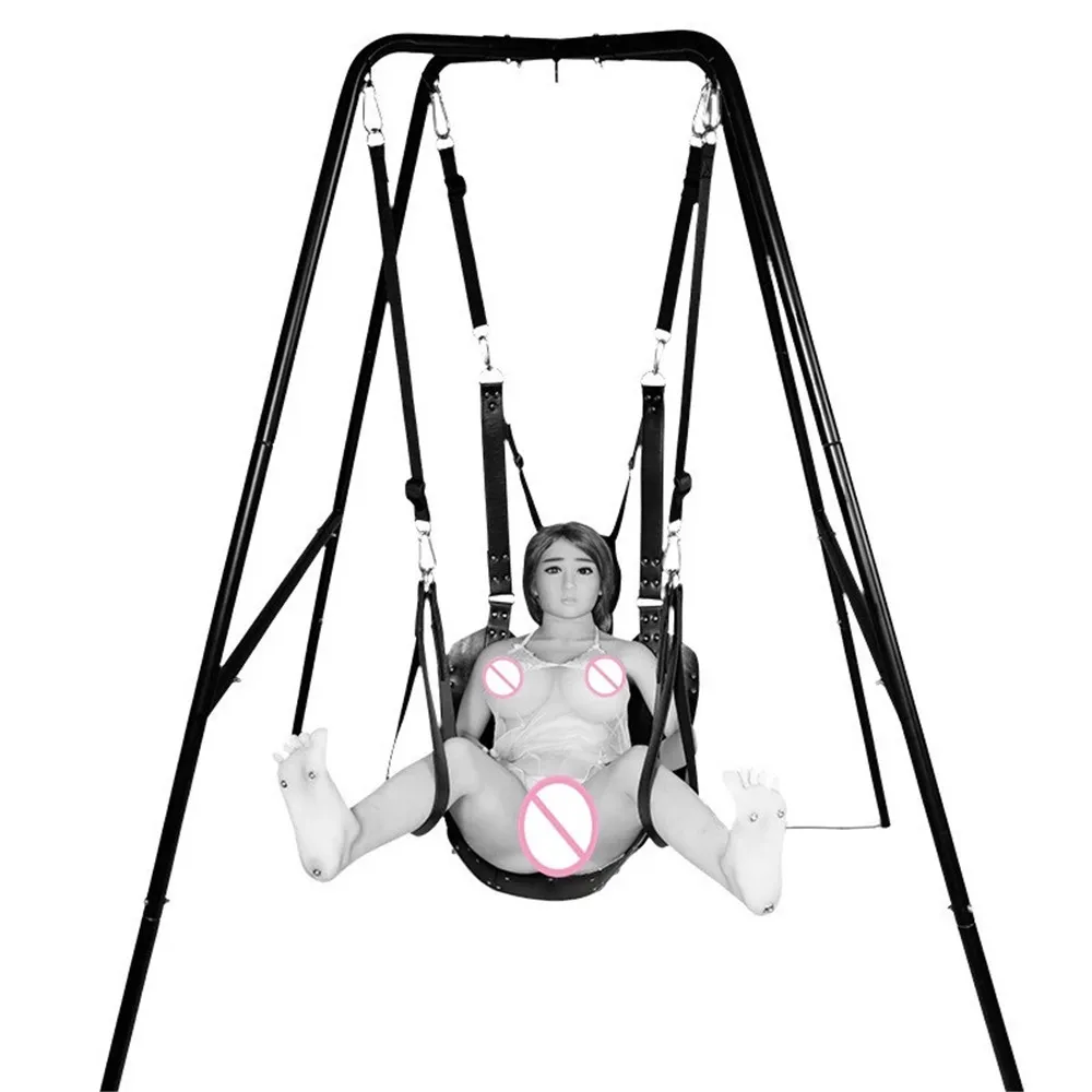 Sex Toys for Couples Two Erotic Product Sex Swing BDSM Bondage Sling Leather Bed Hammock Pillow Love Positions Adult Games Chair
