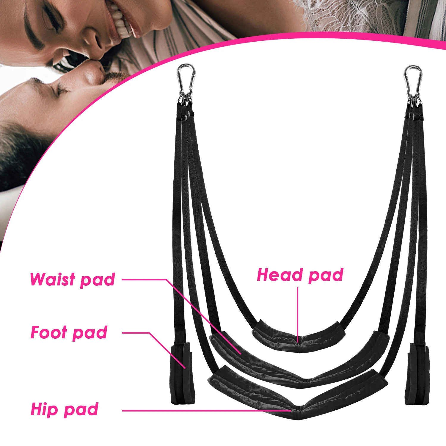 Sex Swing Sexy Bondage Constraint BDSM Adult Couple Hanging Toy Adjustable Strap