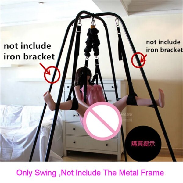 Indoor Hanging Sex Swing Erotic Position Chair Adult Games Bongee Sling Rope Sex Hammock BDSM Sex Furniture Toys for Couples Two