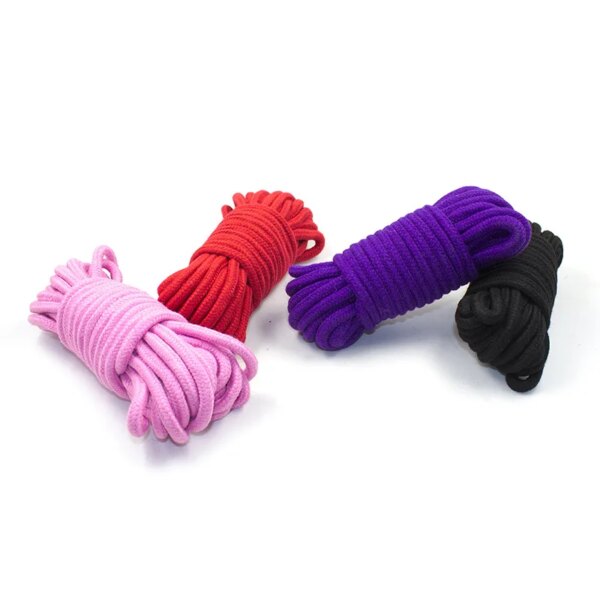 Bdsm Fetish Adult Products Women Sm Body Bondage Sex Swing Couples Cotton Rope Binding Erotic Set Wrist And Ankle Cuff Sex Toys