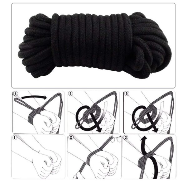 Bdsm Fetish Adult Products Women Sm Body Bondage Sex Swing Couples Cotton Rope Binding Erotic Set Wrist And Ankle Cuff Sex Toys