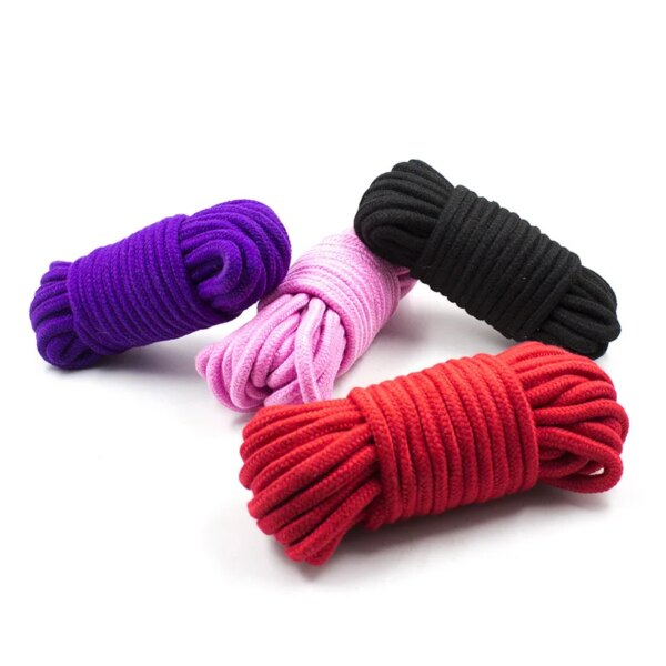 Bdsm Fetish Adult Products Women Sm Body Bondage Sex Swing Couples Cotton Rope Binding Erotic Set Wrist And Ankle Cuff Sex Toys
