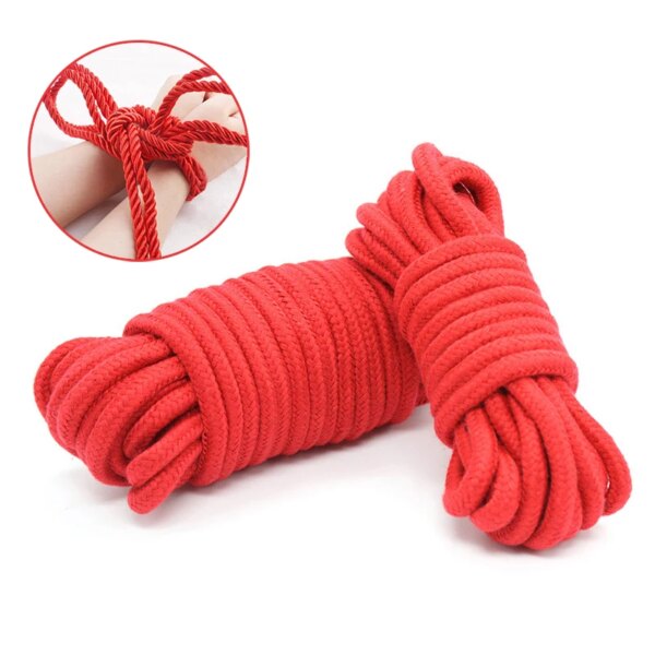Bdsm Fetish Adult Products Women Sm Body Bondage Sex Swing Couples Cotton Rope Binding Erotic Set Wrist And Ankle Cuff Sex Toys