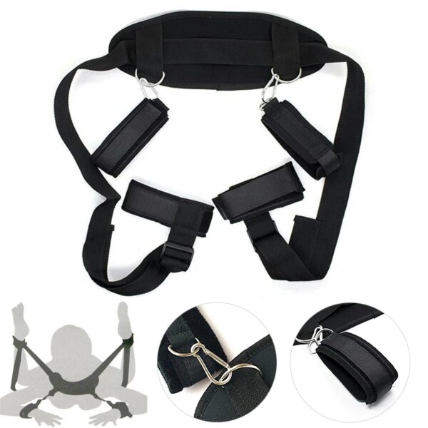 Sex Toys For Couples Self Bandage Restraints Belt BDSM Sets Shoulder Sex Swing Leg Spreader Rope SM Slave Harness Adult Game