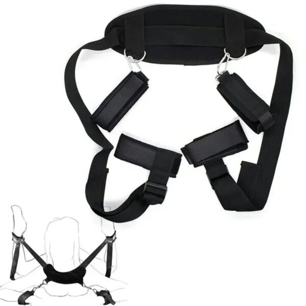 Sex Swing Soft Bondage Restraints Open Leg  Love Position Swing SM Tool Bdsm Kit Couple Sex Games Adjustable Sex Toys for Women