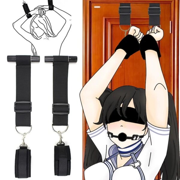 Adult Sex Swing Bdsm Door Erotic Products Women Couples Handcuffs Bandage Set SM Restraint Wrist Cuff Sex Toys Harness Sex Swing