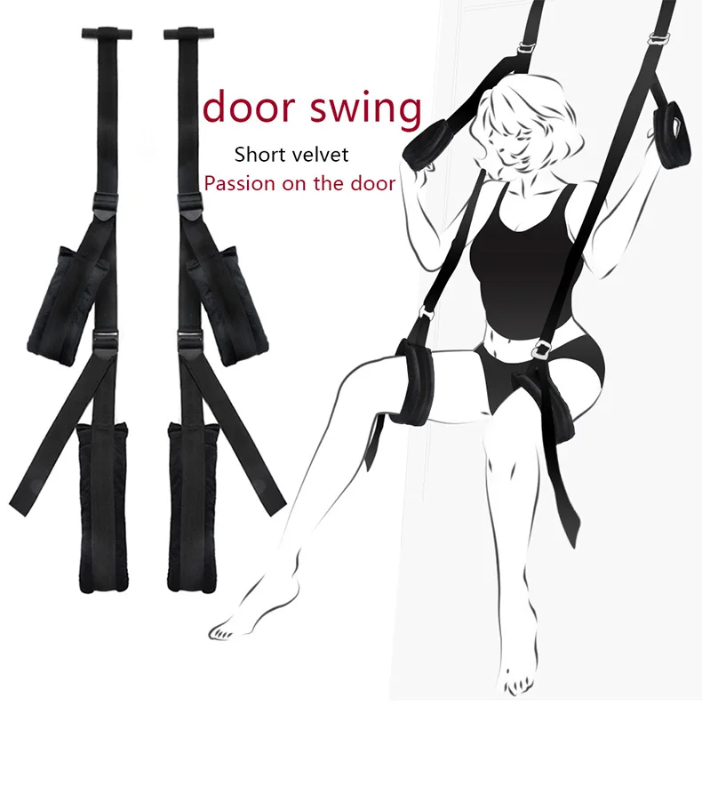 Door Hanging Suspended Swing Sex Belt Soft BDSM Bondage Restraints Fetish Adult Sexy Games Erotic Products Sex Toys For Couples Door Hanging Suspended Swing Sex Belt Soft BDSM Bondage Restraints Fetish Adult Sexy Games Erotic Products Sex Toys For Couples