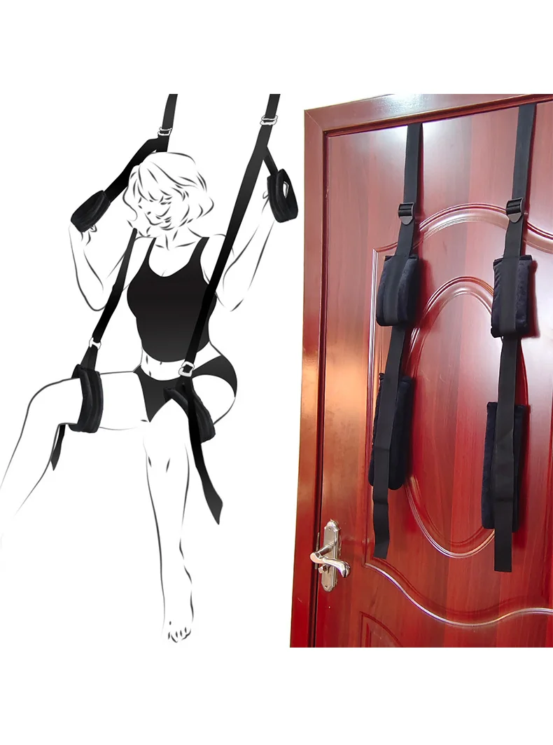 Door Hanging Suspended Swing Sex Belt Soft BDSM Bondage Restraints Fetish Adult Sexy Games Erotic Products Sex Toys For Couples Door Hanging Suspended Swing Sex Belt Soft BDSM Bondage Restraints Fetish Adult Sexy Games Erotic Products Sex Toys For Couples
