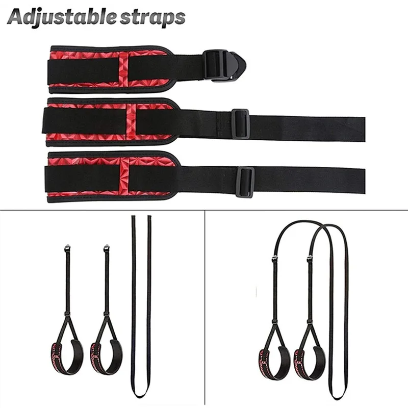 Adjustable Restraint Legs Binding Sex Swing BDSM Bondage Sling Set Thigh Adult Game Slave Fetish Toys for Adult Couple Sex Shop
