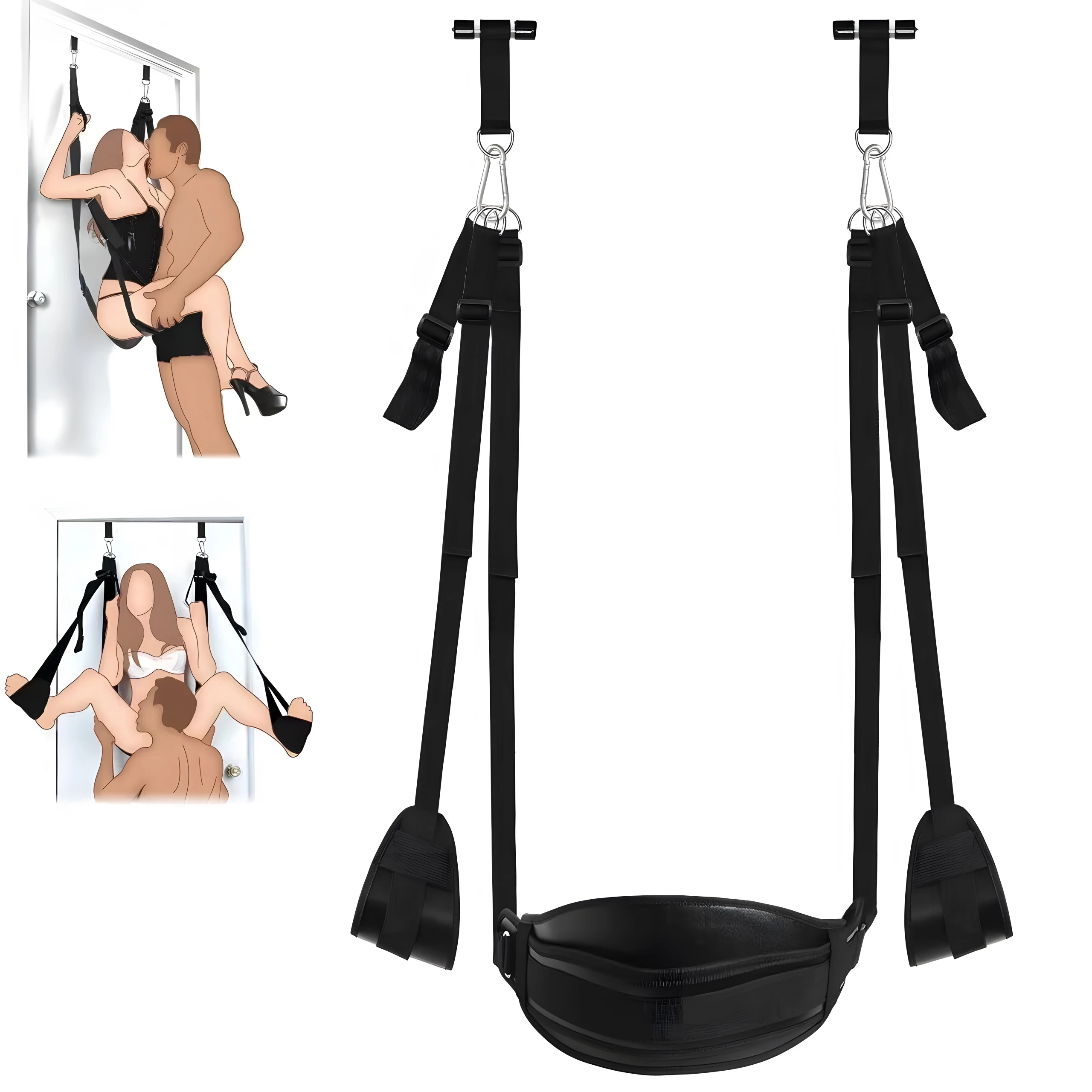BDSM Adjustable Sex Swing Soft Material Straps Fetish Bandage Game Chairs Hanging Door Swing Erotic Sex Toys For Couples Sex SM BDSM Adjustable Sex Swing Soft Material Straps Fetish Bandage Game Chairs Hanging Door Swing Erotic Sex Toys For Couples Sex SM