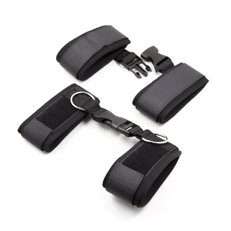 Erotic Adult Games Sex Toys For Couples Open Leg BDSM Bondage Restraints Nylon Chastity Sex Swing Ankle Handcuffs Kit Sex Shop