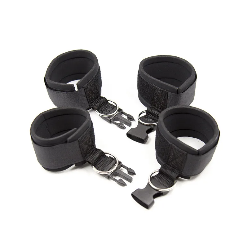 Erotic Adult Games Sex Toys For Couples Open Leg BDSM Bondage Restraints Nylon Chastity Sex Swing Ankle Handcuffs Kit Sex Shop