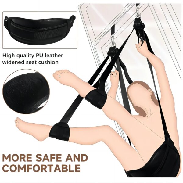 Sex Toys for Couples Erotic Product Sex Swing Soft Sex Furniture BDSM Fetish Bondage Love Adult Games Chairs Hanging Door Swings