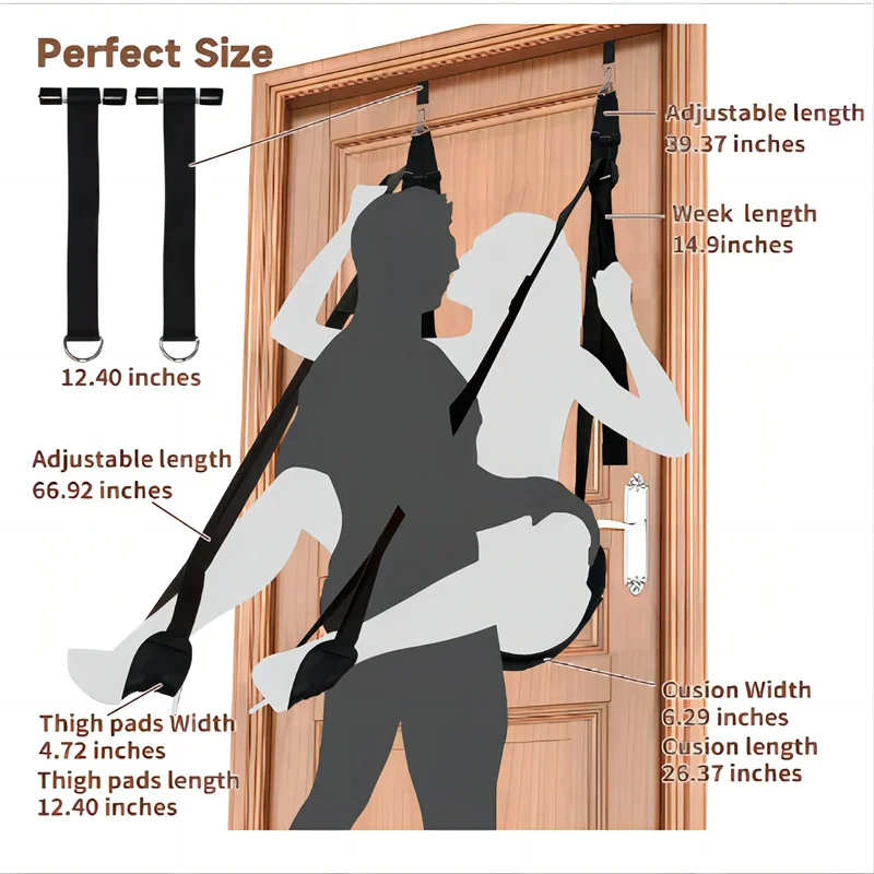 Sex Toys for Couples Erotic Product Sex Swing Soft Sex Furniture BDSM Fetish Bondage Love Adult Games Chairs Hanging Door Swings