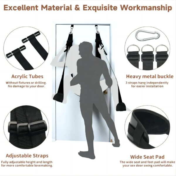 Sex Toys for Couples Erotic Product Sex Swing Soft Sex Furniture BDSM Fetish Bondage Love Adult Games Chairs Hanging Door Swings