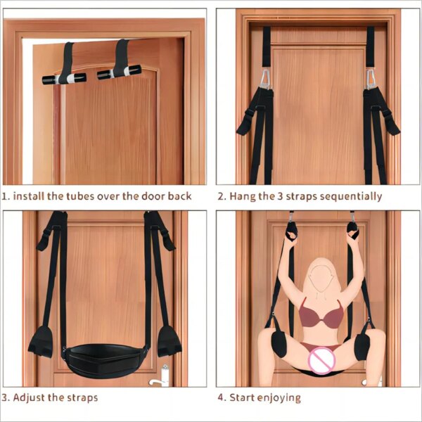 Sex Toys for Couples Erotic Product Sex Swing Soft Sex Furniture BDSM Fetish Bondage Love Adult Games Chairs Hanging Door Swings
