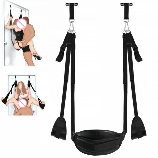 Sex Toys for Couples Erotic Product Sex Swing Soft Sex Furniture BDSM Fetish Bondage Love Adult Games Chairs Hanging Door Swings