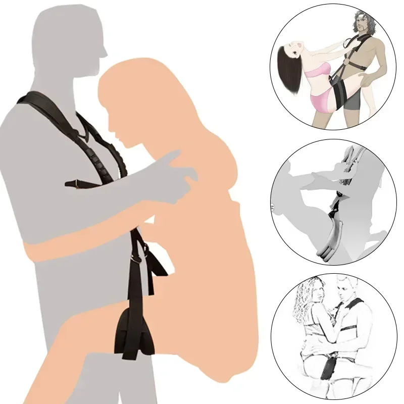 Sex toys for couples self bandage Restraints Belt BDSM sets Shoulder Sex Swing leg spreader Rope SM Slave harness adult game