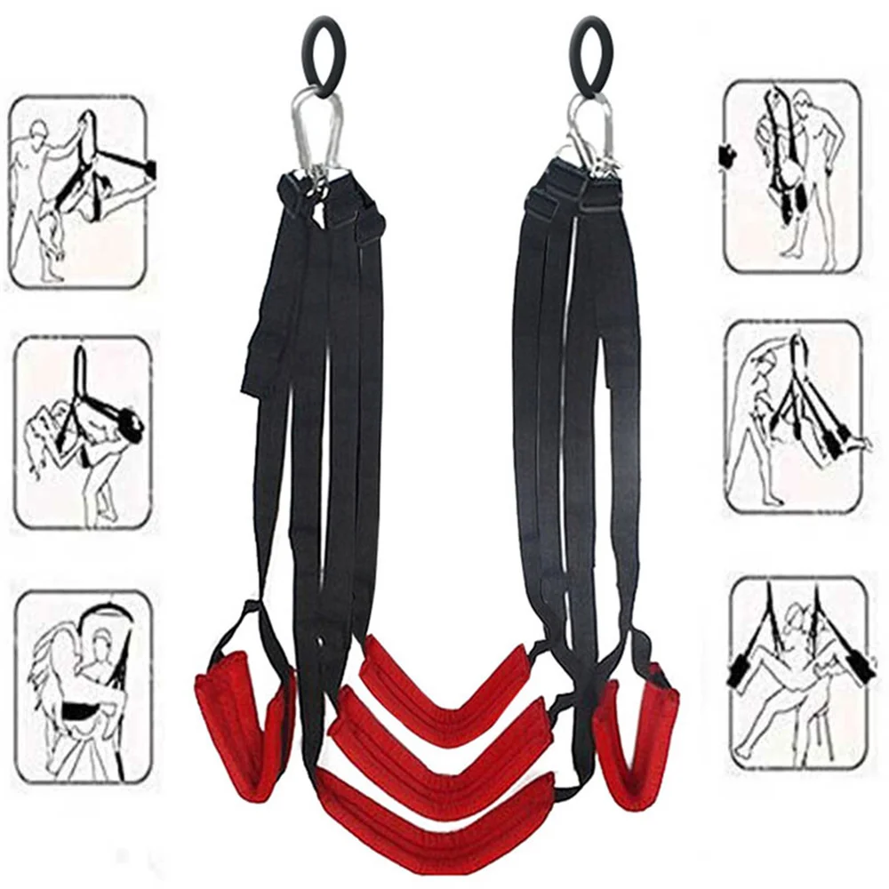 BDSM Bondage Set Hanging Door Soft Sex Swing Toys For Women Men Couple Slave Restraint Erotic Sexual Hamess Couples Sex Toys