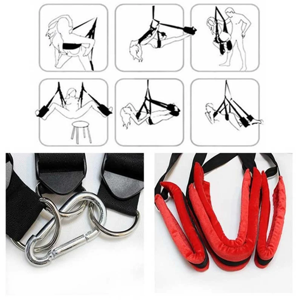 BDSM Bondage Set Hanging Door Soft Sex Swing Toys For Women Men Couple Slave Restraint Erotic Sexual Hamess Couples Sex Toys