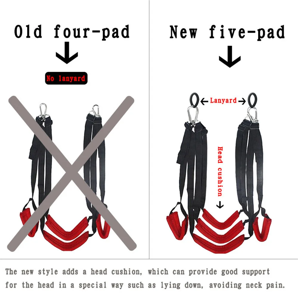 BDSM Bondage Set Hanging Door Soft Sex Swing Toys For Women Men Couple Slave Restraint Erotic Sexual Hamess Couples Sex Toys