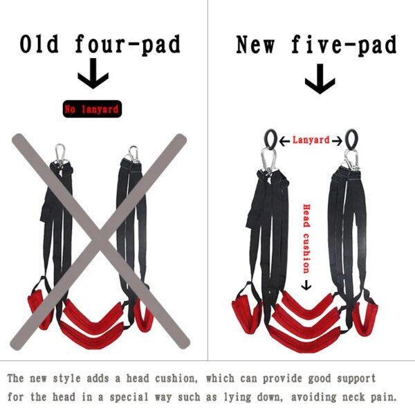 BDSM Bondage Set Hanging Door Soft Sex Swing Toys For Women Men Couple Slave Restraint Erotic Sexual Hamess Couples Sex Toys
