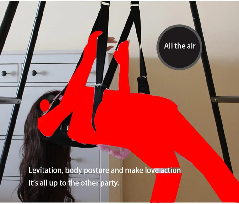 Portable Hanging Sex Swing Erotic Position Chair Bongee Sling Rope Sex Hammock BDSM Furniture Toys for Couples Two Adult Games