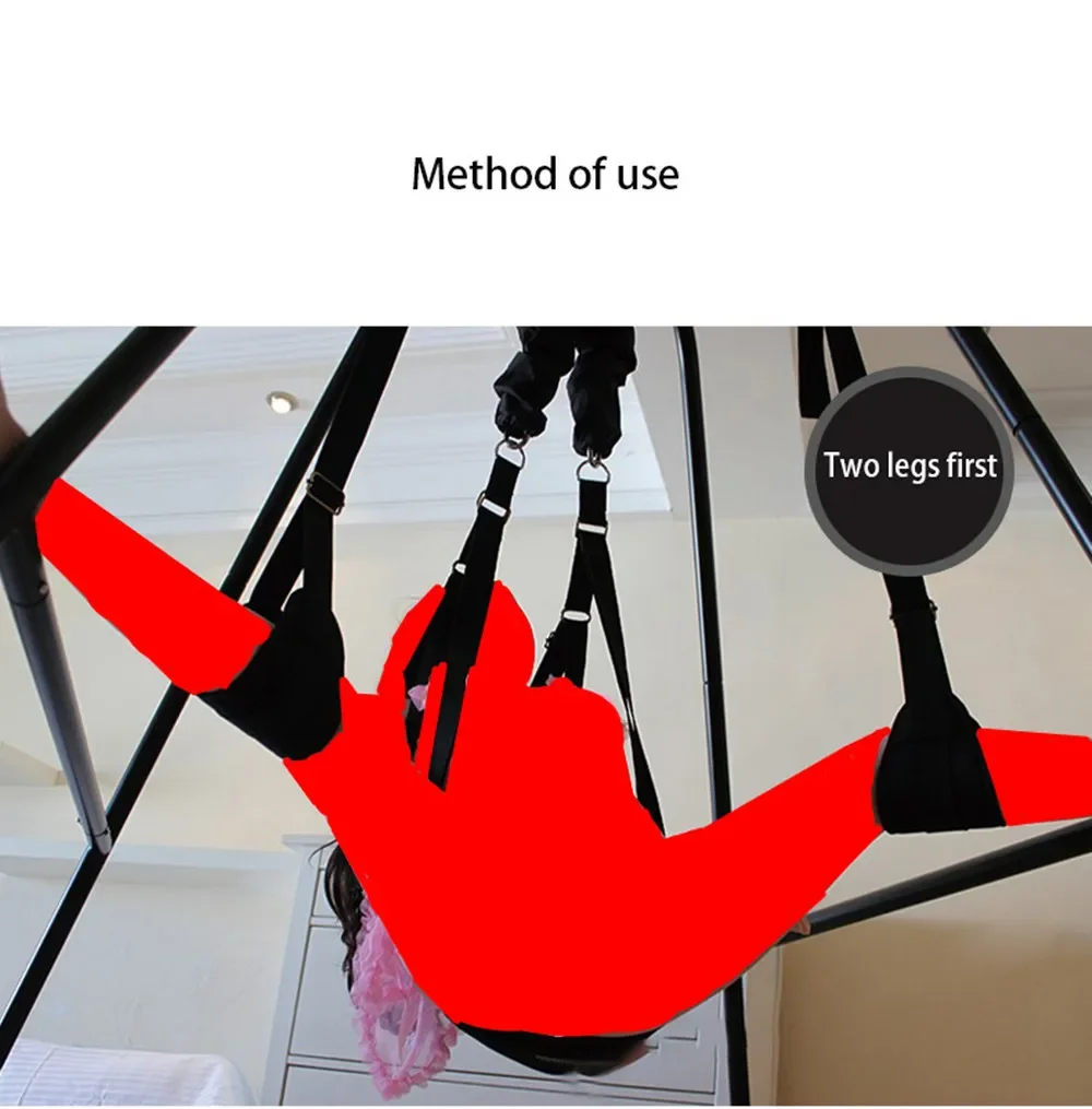 Portable Hanging Sex Swing Erotic Position Chair Bongee Sling Rope Sex Hammock BDSM Furniture Toys for Couples Two Adult Games
