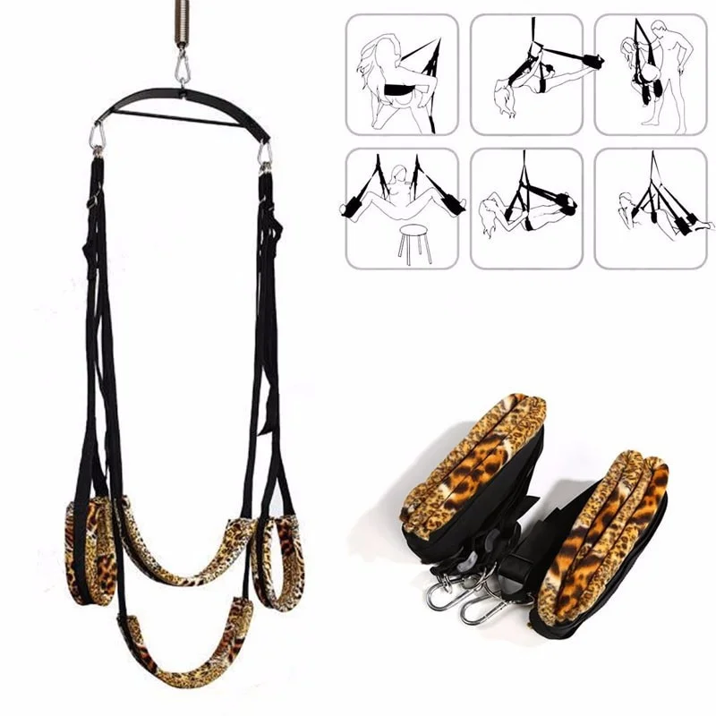 HESEKS Sex nylon swing BDSM Ankle Cuff Slave Soft Sex Furniture Fetish Bandage Swing Sex Erotic Toys Sex furniture sex shop 18 HESEKS Sex nylon swing BDSM Ankle Cuff Slave Soft Sex Furniture Fetish Bandage Swing Sex Erotic Toys Sex furniture sex shop 18