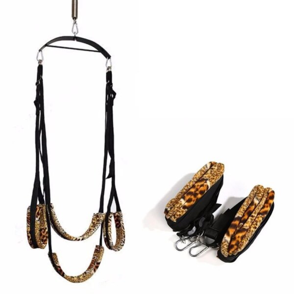 Sex nylon swing BDSM Ankle Cuff Slave Soft Sex Furniture Fetish Bandage Swing Sex Erotic Toys Sex furniture sex shop 18