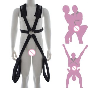 Shoulder Sex Swing Leg Spreader Rope Self Bandage Restraints Belt Harness Adult Games Sex Swing Erotic Sex Toys For Couples