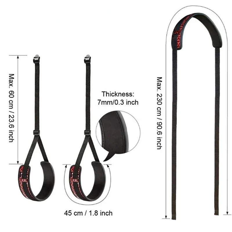 Sex Toys For Couples Self Bandage Belt BDSM Sets Sex Swing Bondage Leg Spreader Fetish Rope SM Slave Harness Adult Couple Toys