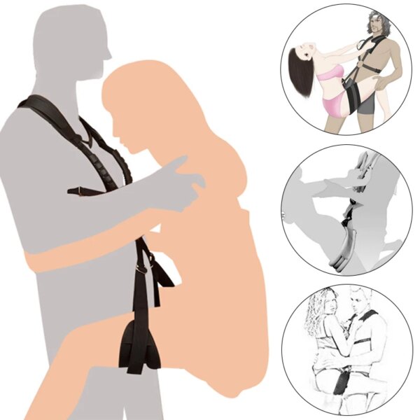 Sex toys for couples self bandage Restraints Belt BDSM sets Shoulder Sex Swing leg spreader Rope SM Slave harness adult game