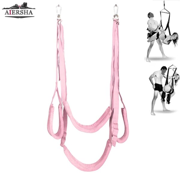 Flying Trapeze Adult Game for Couples Sex Swing Sexy Bondage BDSM Couple Hanging Erotic Toy with Adjustable Straps accessoire