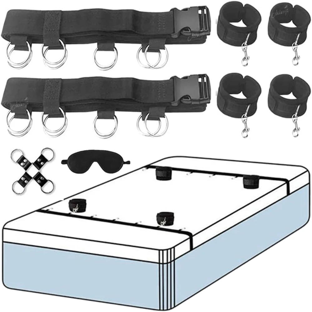 Bdsm Set Toy Sex Handcuffs for Couple Adult Kit Bdsm Sexual Handcuff Blindfold Strapon Bed Bondage Erotics Slave Sadomasochism Bdsm Set Toy Sex Handcuffs for Couple Adult Kit Bdsm Sexual Handcuff Blindfold Strapon Bed Bondage Erotics Slave Sadomasochism